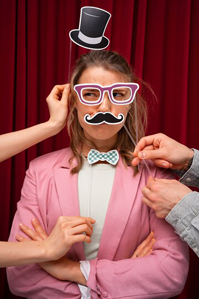 front-view-woman-posing-photo-booth_23-2150191569